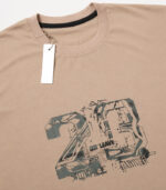 Men's Premium Graphic Cotton T-Shirt – Beige | 23 Print - Image 2