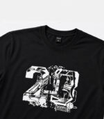 Men's Premium Graphic Cotton T-Shirt – Black | 23 Print | Casual Crew Neck - Image 3