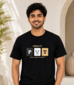 Men's Premium Graphic Cotton T-Shirt – Black | Casual Crew Neck
